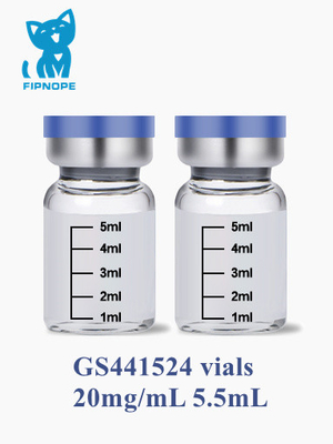 iniezione di 20mg/mL GS-441524 per la peritonite infettiva felina di FIP del gatto